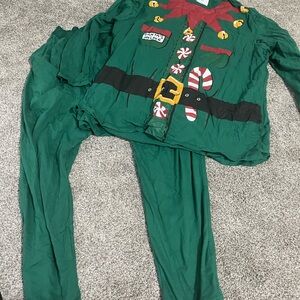 Mens Elf pajama - Green